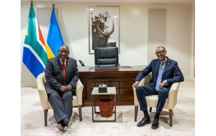 Ramaphosa yavuye mu Rwanda yumvise ko ibibazo byo muri RDC bizakemurwa n’ibiganiro