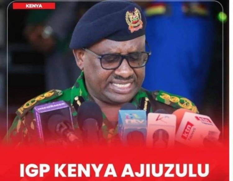IGP Koome Wayoboraga Police ya Kenya Yeguye