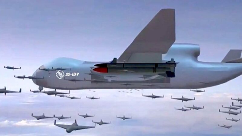 U Bushinwa bugiye gushyira hanze drone  ishobora gutwara izindi zirenga 100