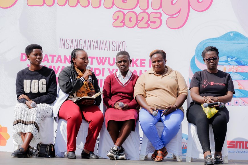 Musanze: Urubyiruko rw’abakobwa rwishimiye ko rutazongera kugorwa n’ibikoresho by’isuku mu gihe cy’imihango